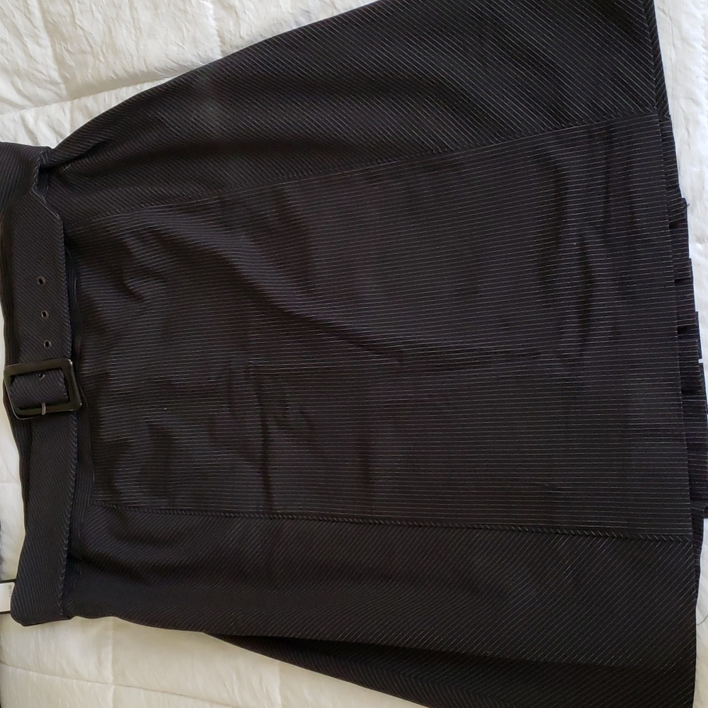 Apt. 9 Stretch Black Pinstripe Skirt Size 14